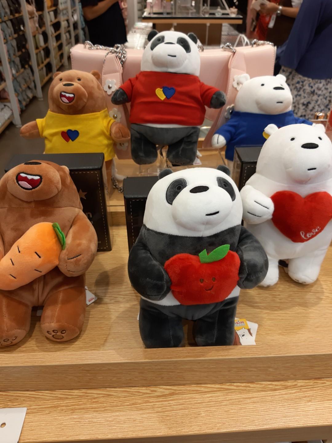 we bare bears doll miniso