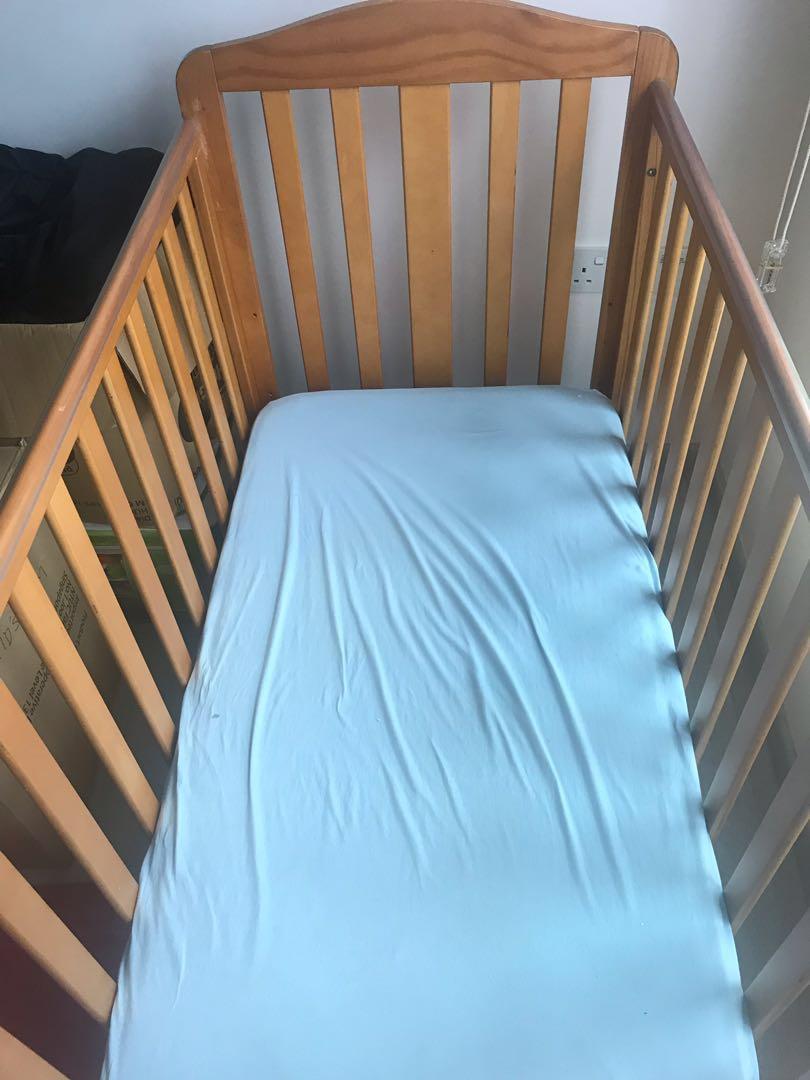 Mothercare Darlington Dropside Cot Antique, Babies & Kids, Baby