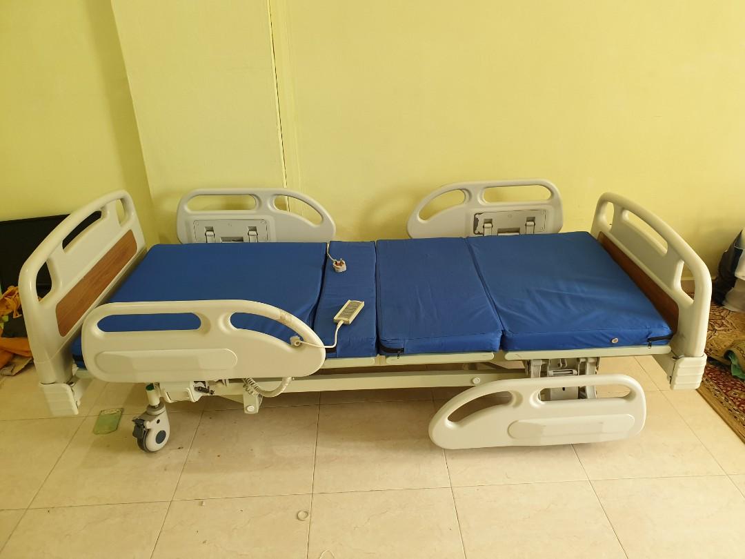 Motorised hospital bed, Furniture & Home Living, Furniture, Bed Frames