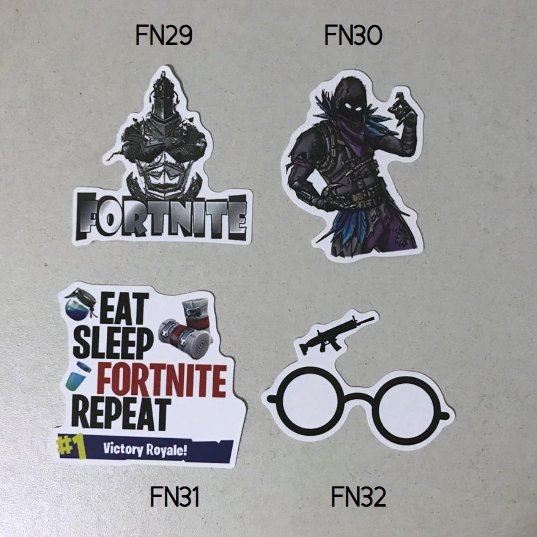 New Fortnite Luggage Stickers Laptop Stickers Design Craft Others On Carousell