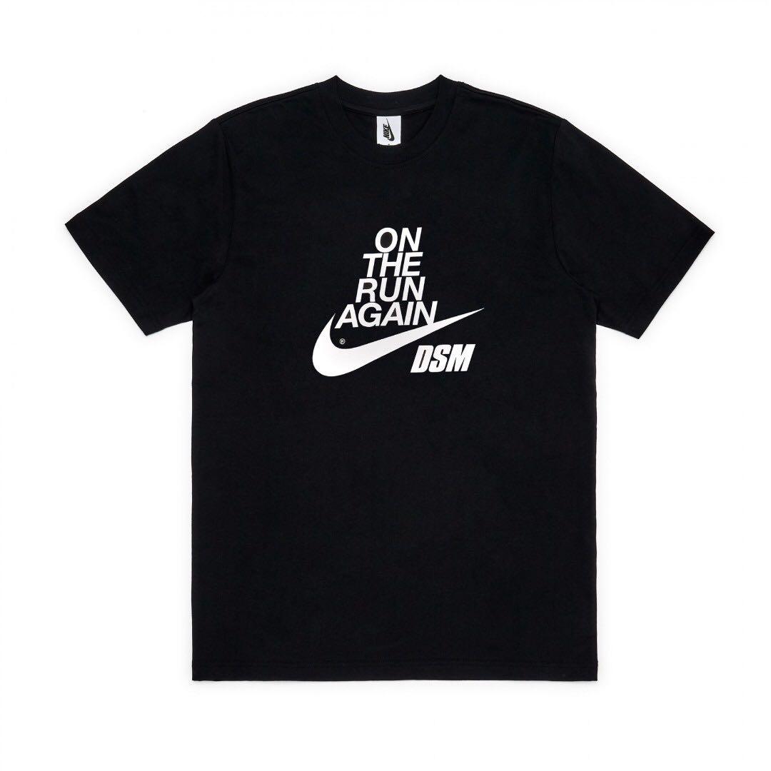 NikeLab x DSM A4 On the Run Again T Shirt Black Men s Fashion Tops Sets Tshirts Polo Shirts on Carousell