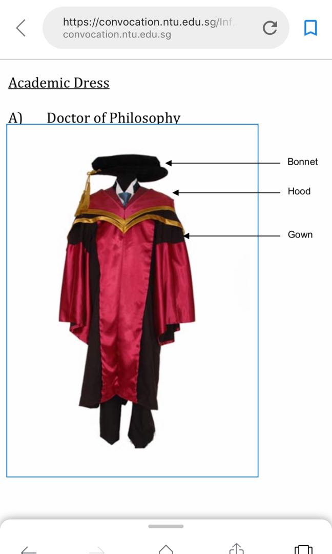 Ntu shop phd gown