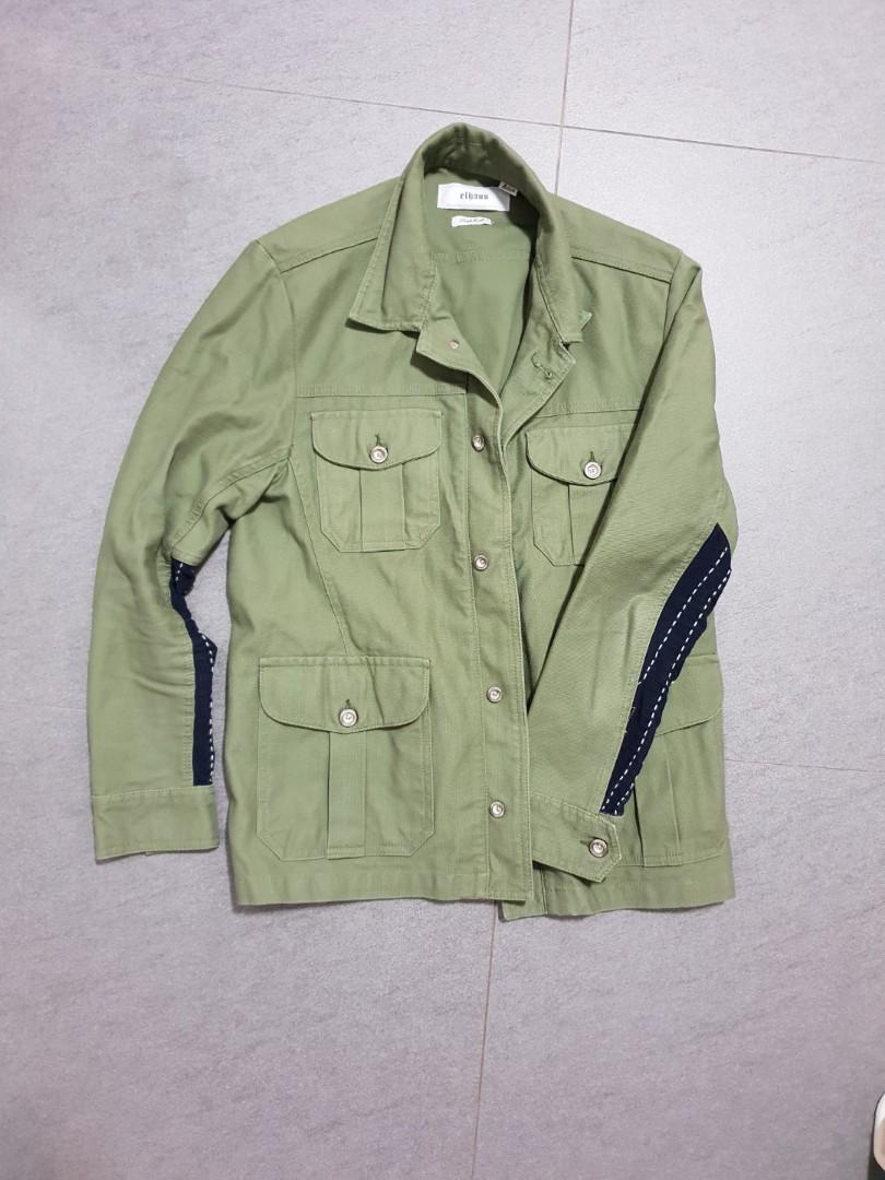 Green Safari Trench Jacket main image 0
