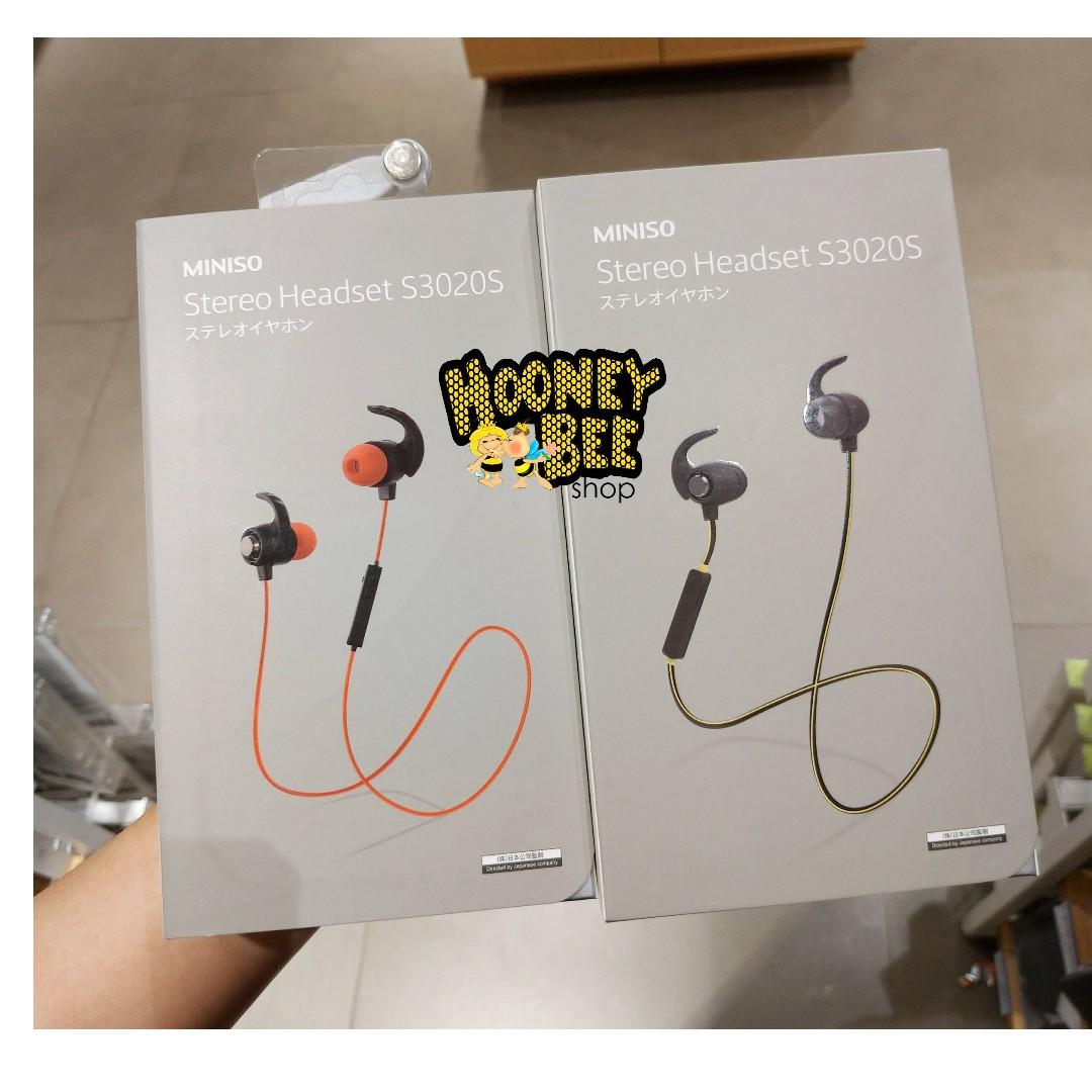 Original Miniso Stereo Sport Earphone Bluetooth Headset S3020