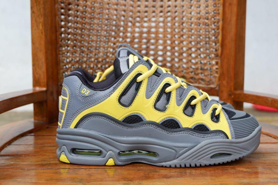 Chaussures et Sacs Skateboard Osiris D3 2001 Shoes Charcoal/Yellow