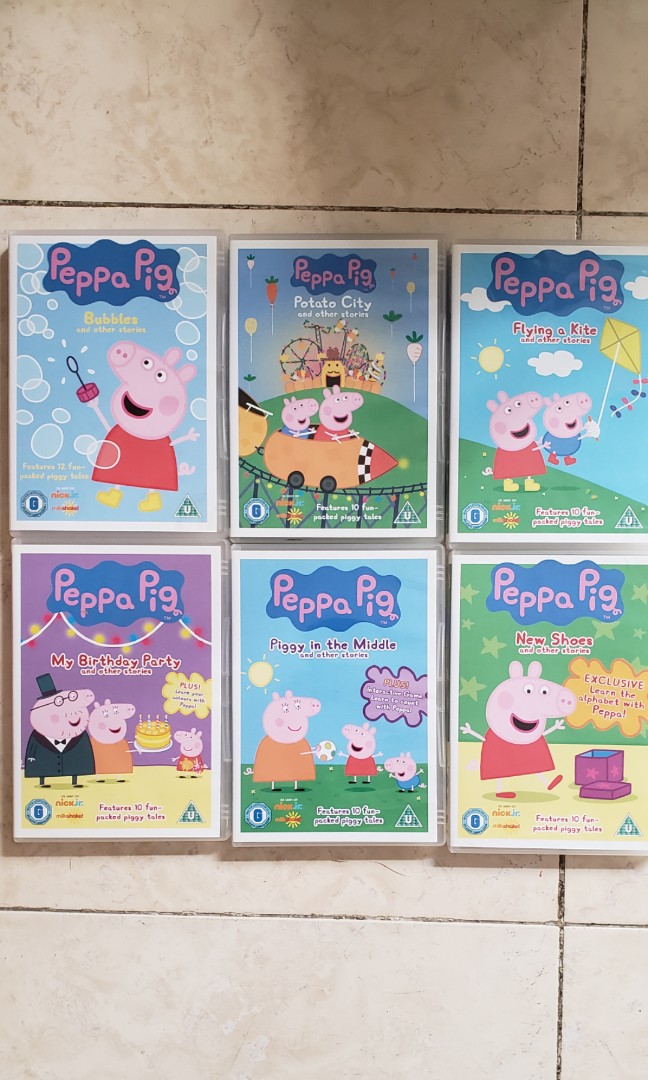 Peppa Pig DVD ( 正版99% New), 興趣及遊戲, 書本& 文具, 小朋友書 
