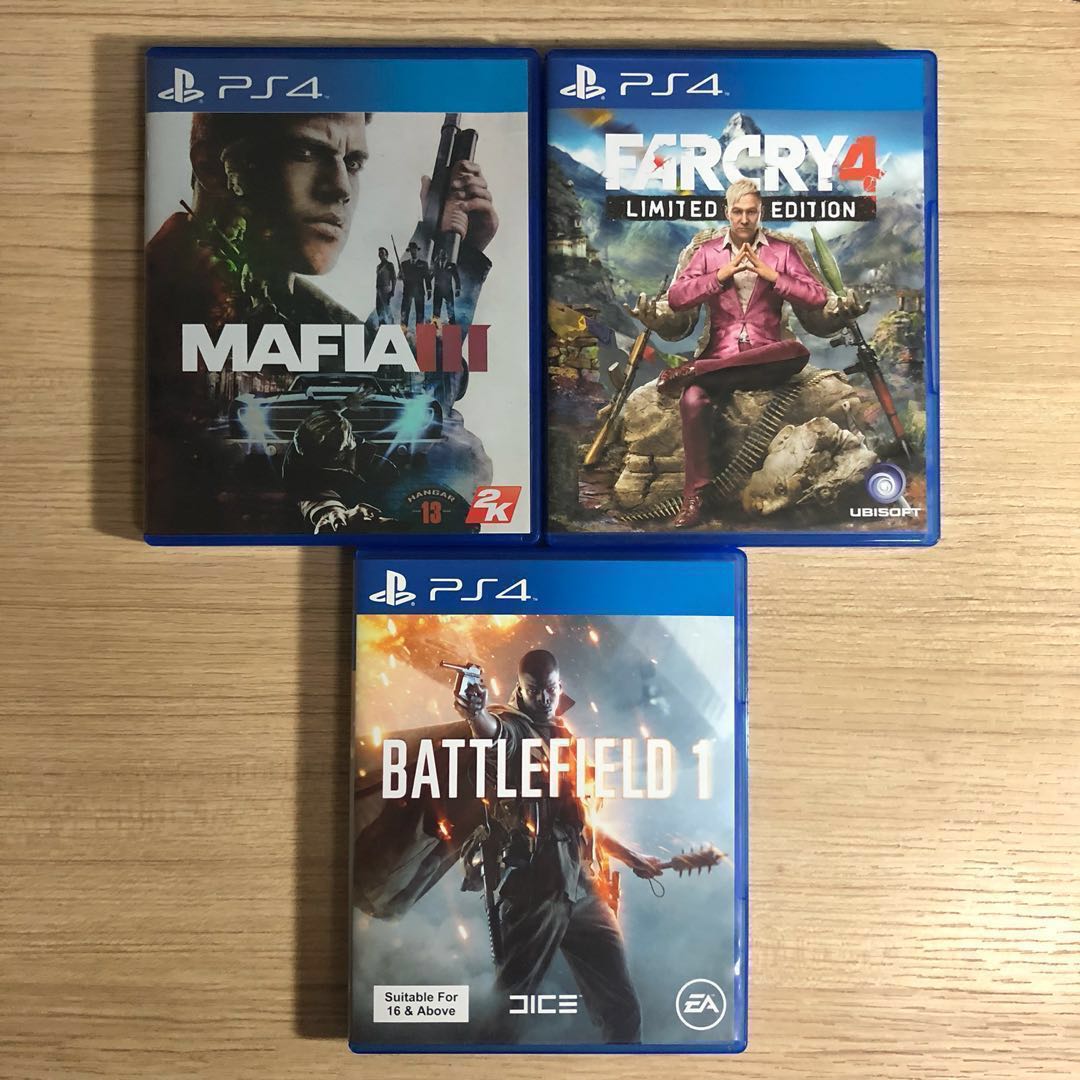 pre owned ps4 games