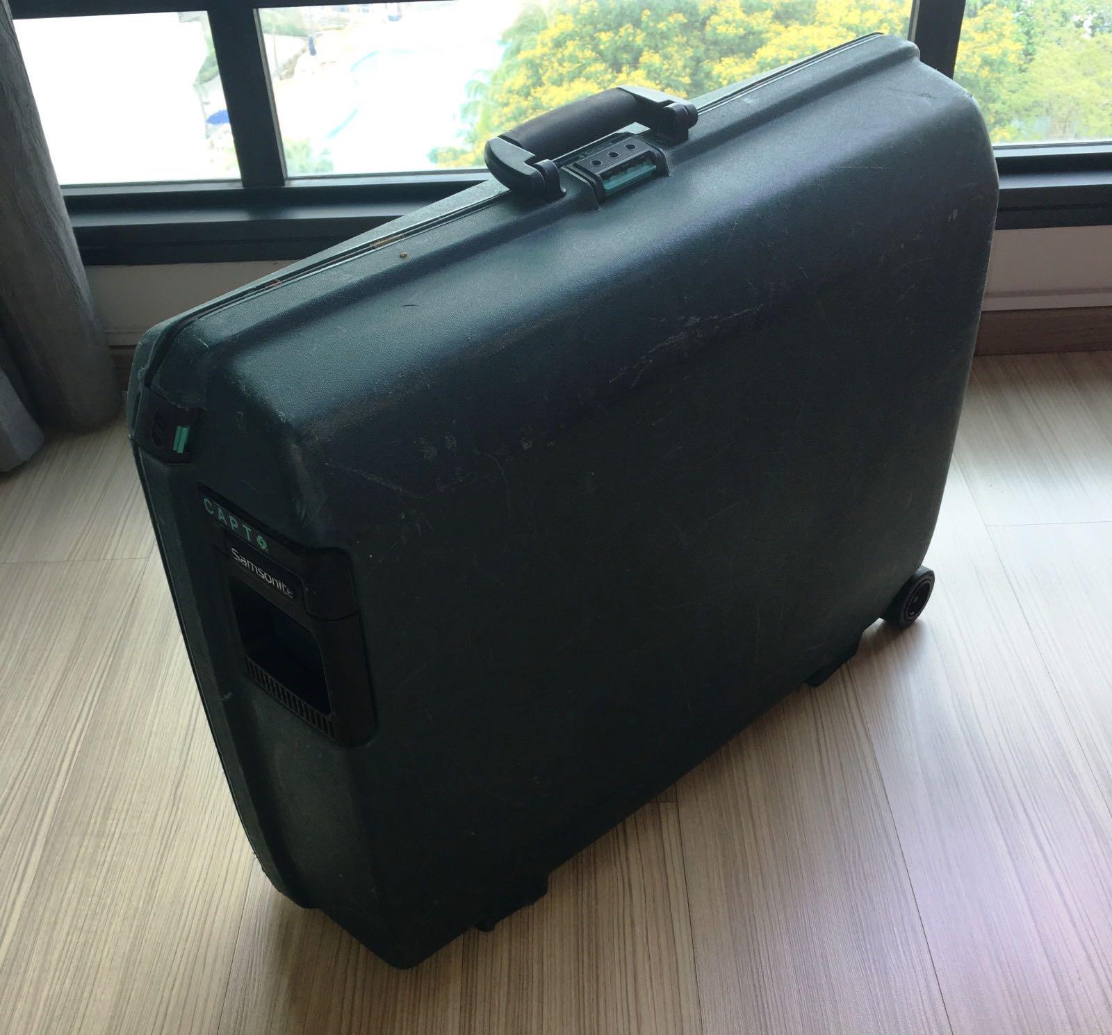 Samsonite Suitcase Vintage Model 28 Oyster Hard Shell Rolling Suitcase Case  1551607397 6622d567 Progressive 