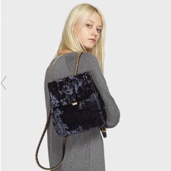 Soft Textured Velvet Charles And Keith Backpack Small Ulzzang Korean Leather Shoulder Bag School Luxury Bags Wallets Backpacks On Carousell
