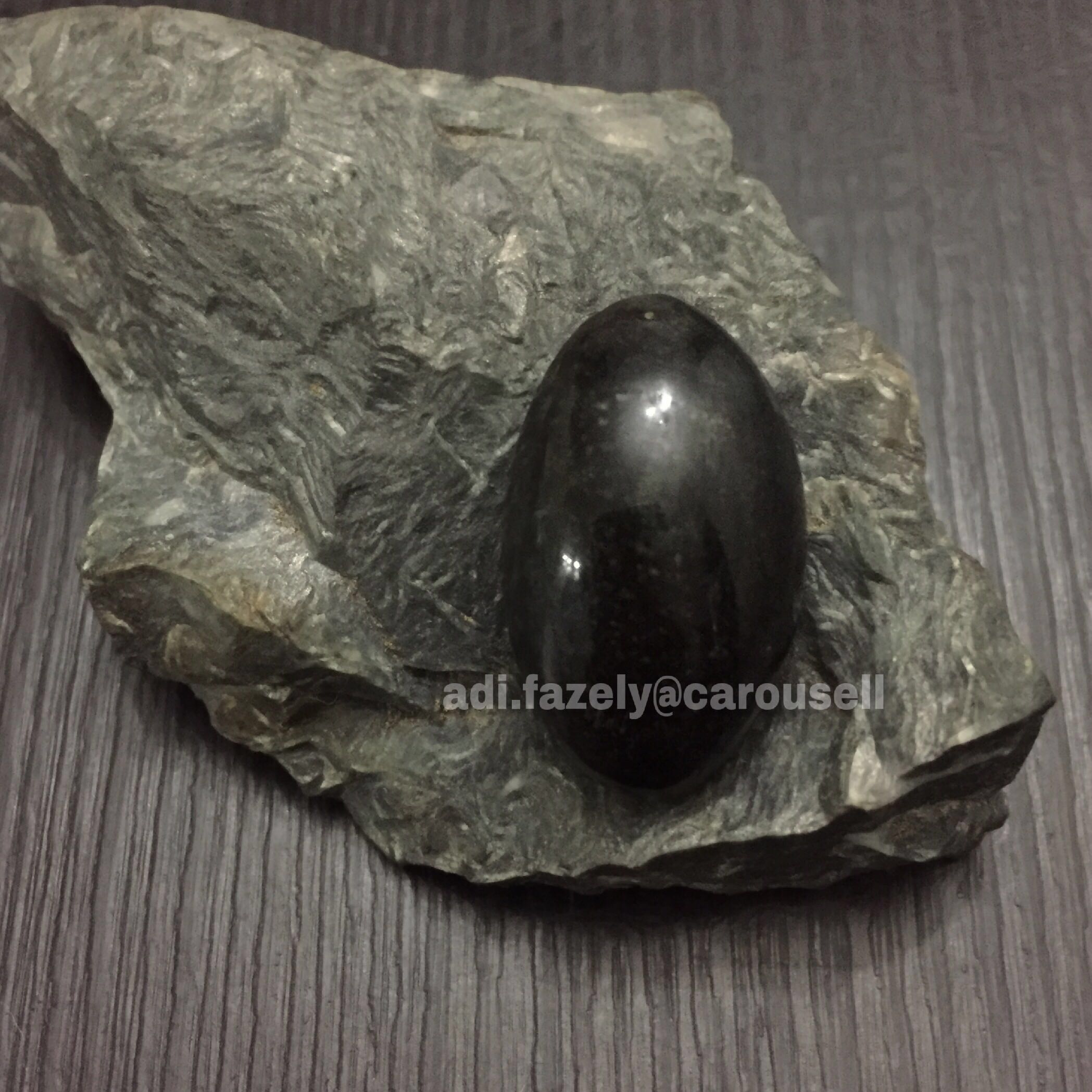 Sold Hyperrare Batu Petir Laut Dengan Besi Kursani Alami Asli Lekat Magnet Everything Else On Carousell