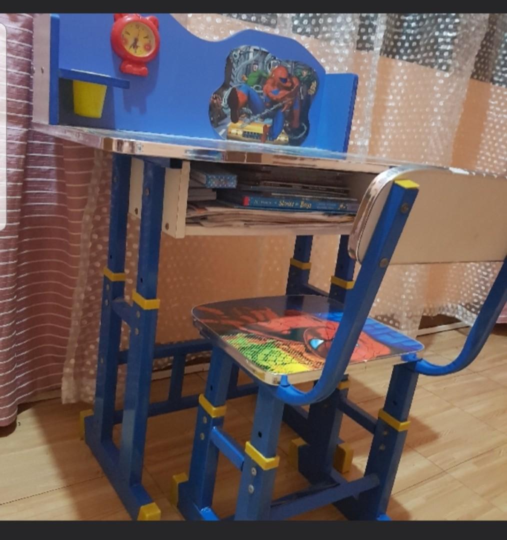 Spiderman folding table and chair set sales