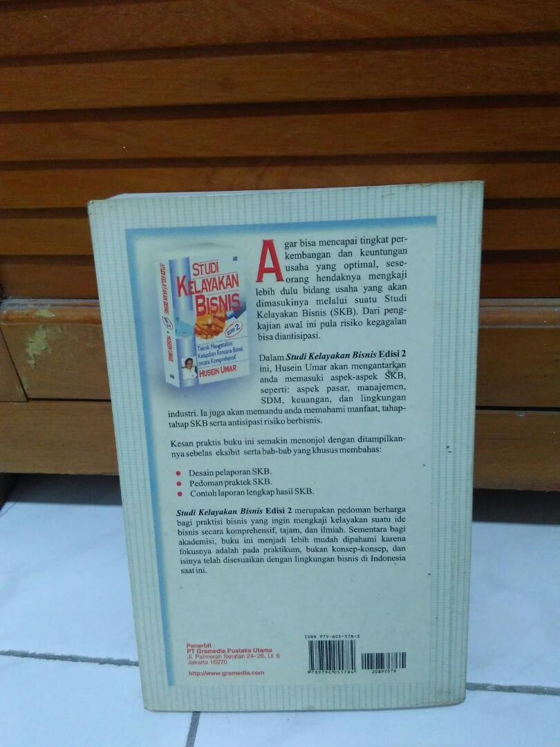 Studi Kelayakan Bisnis Edisi 2 Husein Umar Gpu 2001 Buku