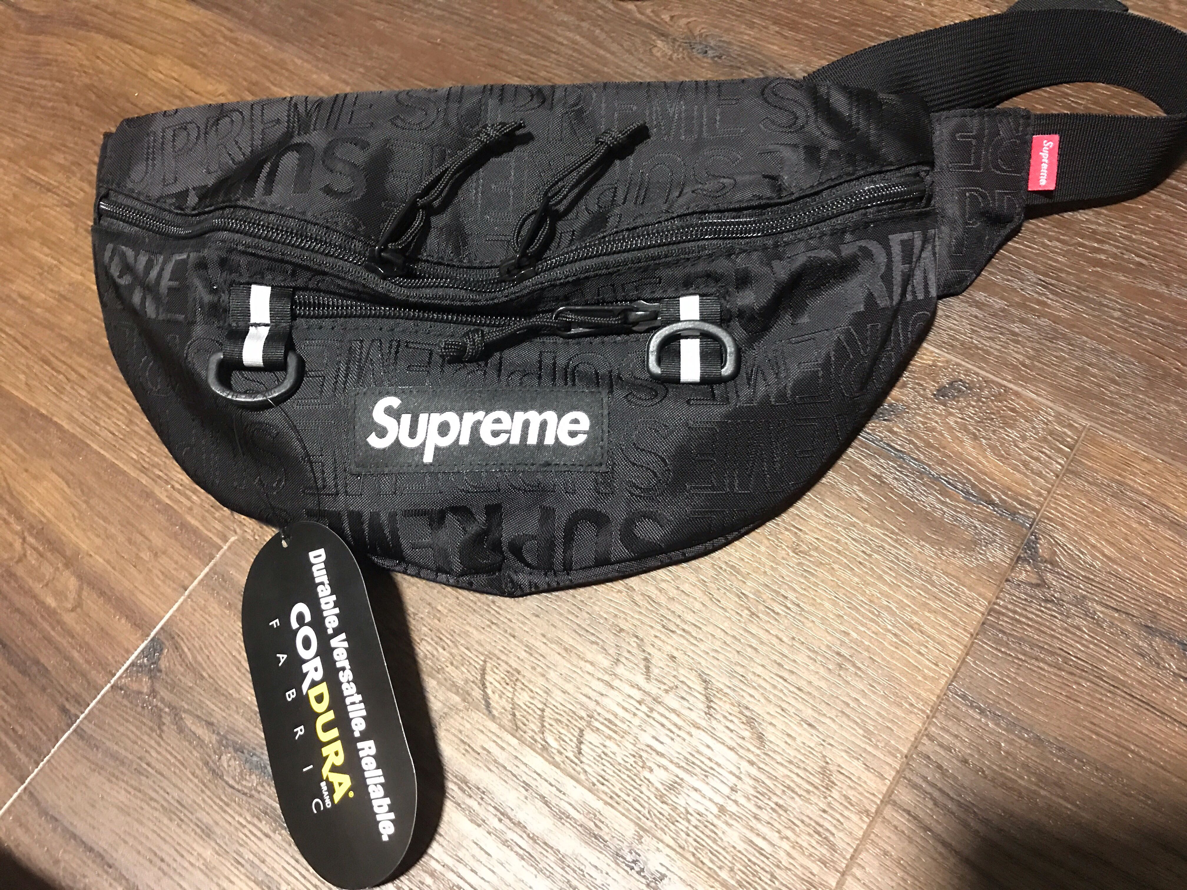 Supreme Waist Bag SS19 Black, Men&#39;s Fashion, Bags & Wallets, Others on Carousell