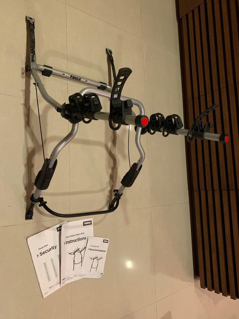 thule clip on bike rack
