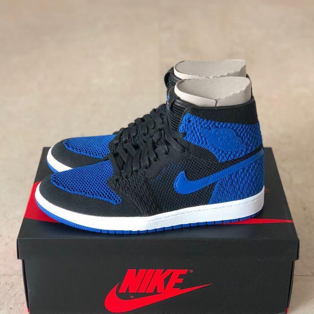 Air jordan 1 clearance flyknit royal blue