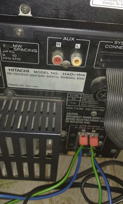 vintage 90s hitachi mini hifi integrated amp cd tape deck htc c15w had 15w