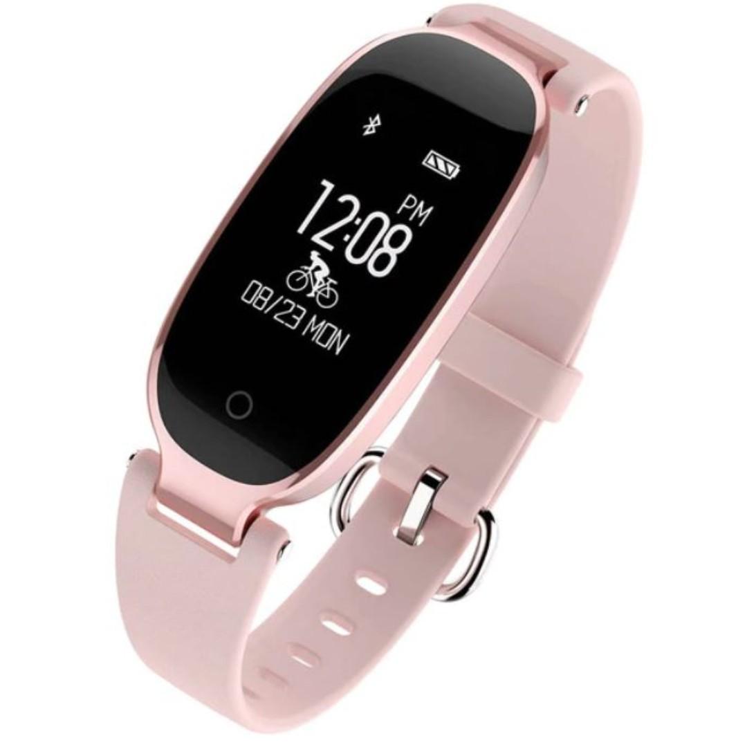32 Incl Postage Smart Watch Women Ladies Ios Android Pink Mobile Phones Tablets Mobile Tablet Accessories Mobile Accessories On Carousell