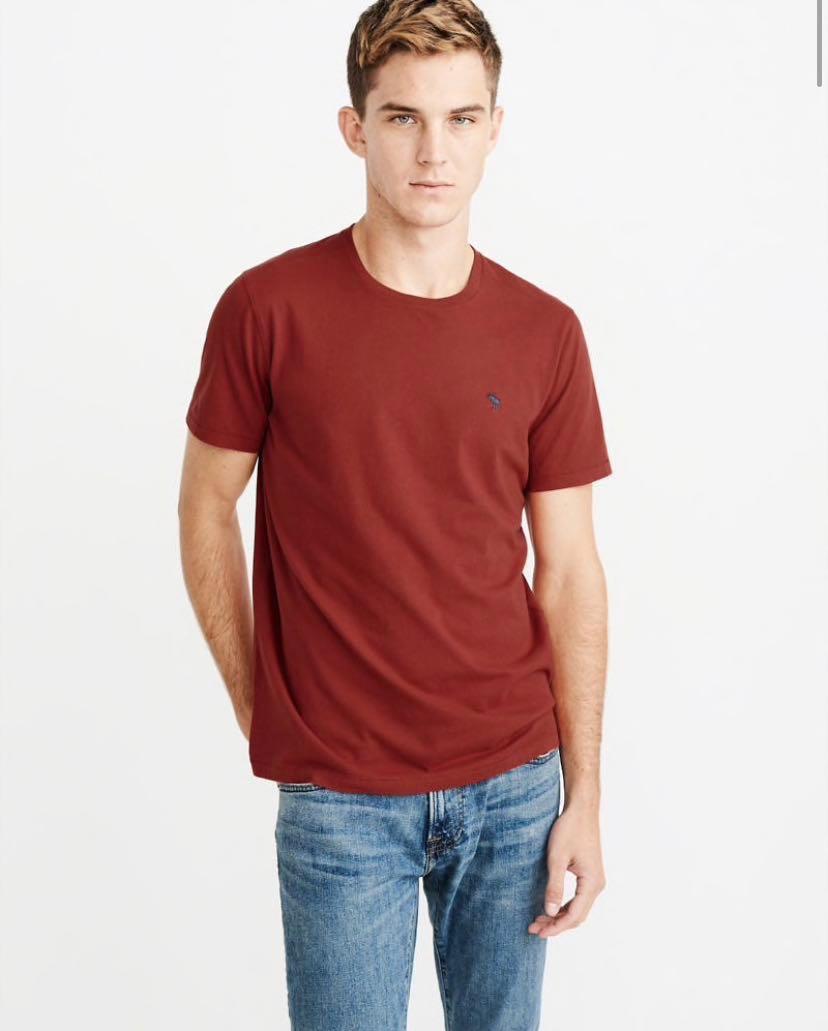 abercrombie fitch crew neck t shirt
