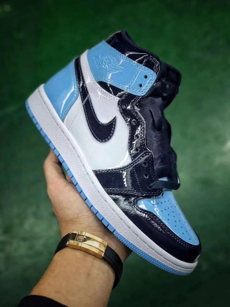 air jordan 1 retro high og unc patent