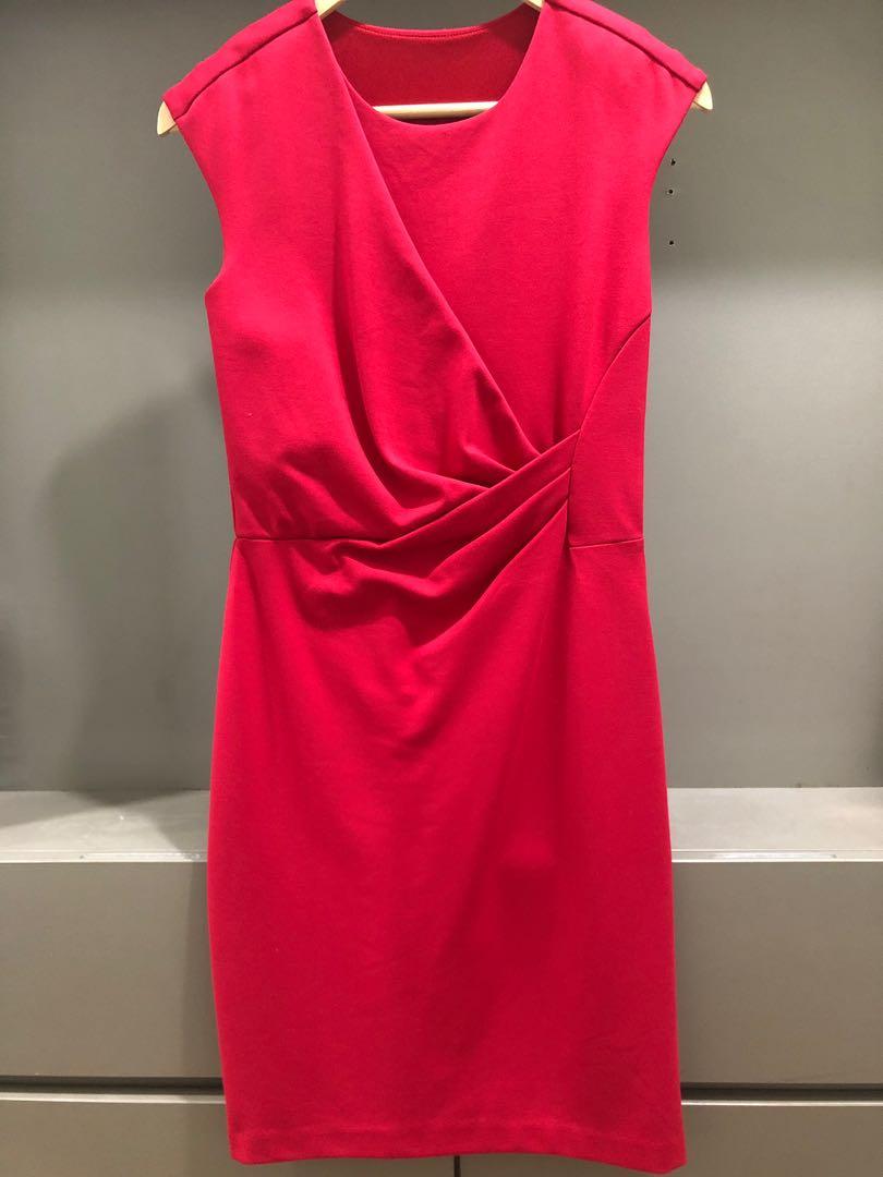 armani red dress