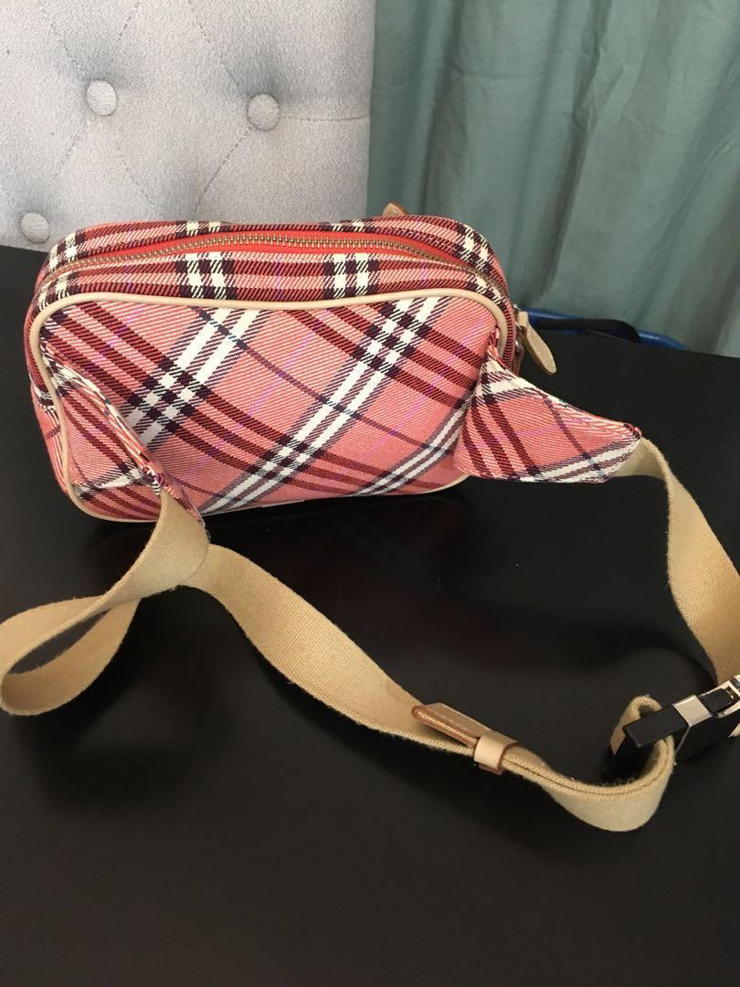 Authentic Burberry beltbag (Category: Luxury Bags & Wallets) located in Makati City. Submitted by treyjet (Listing ID 217668240, Image 2). Description: authentic Burberry London Blue Label pink canvas beltbag ✅ All Items are 💯% AUTHENTIC 💰 BDO Metrobank BPI 📦 JRS LBC 🛵 Grab express Lalamove 💼👟🧥 ITEM will be SHIPPED once RECEIVED proof of PAYMENT ⚠️ No Bogus buyers please. ⚠️ No joy reserver ⚠️ Please manage your expectations for pre loved 