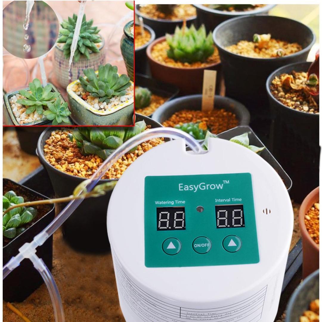 Automatic Drip Irrigation Kit Self Watering System With Timer For 