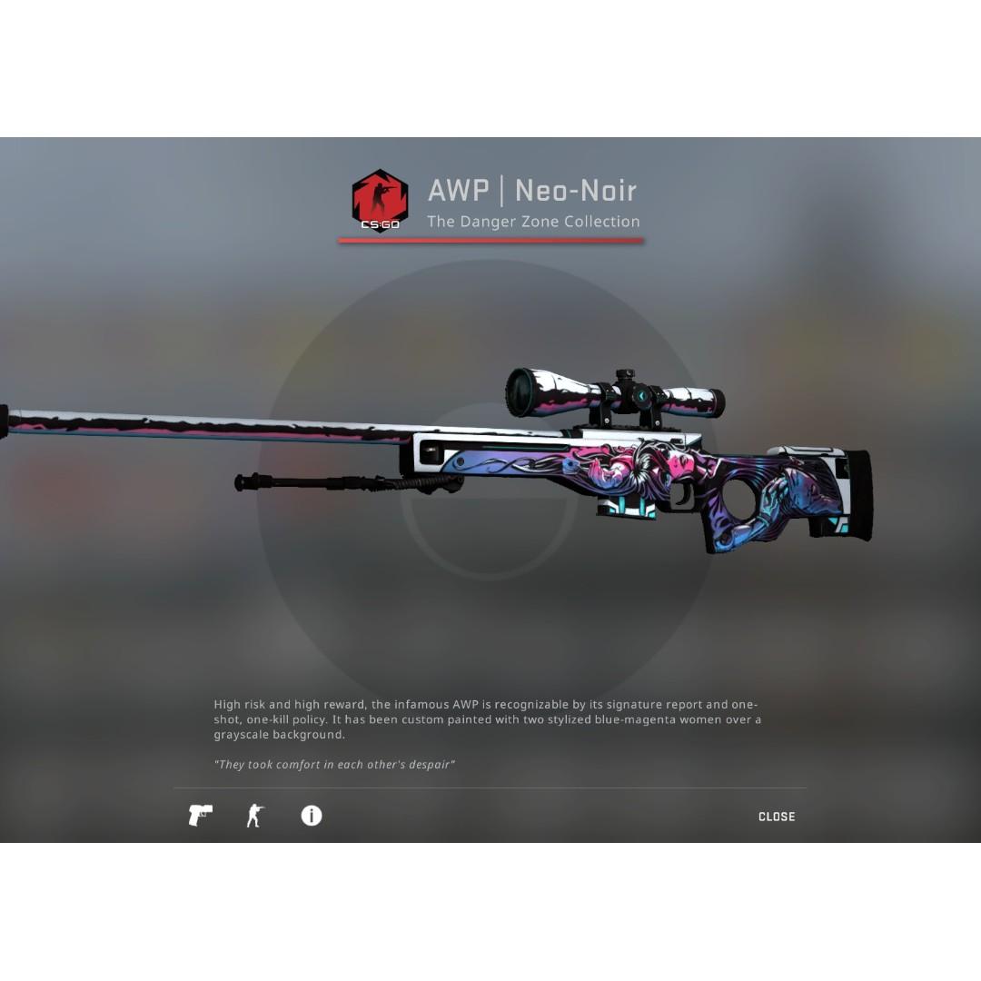 Amfibiekøretøjer Byen Balehval AWP Neo Noir FN, Video Gaming, Gaming Accessories, Game Gift Cards &  Accounts on Carousell