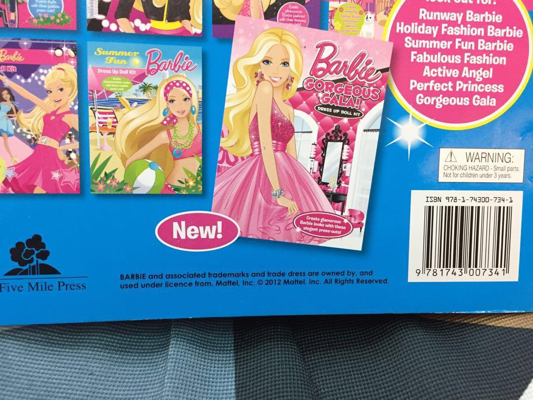 Barbie Superstar dress up doll kit / paper doll book, Hobbies & Toys