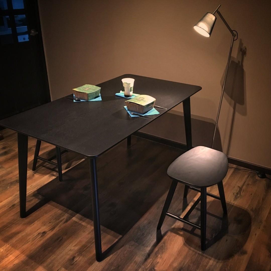 Black Lisabo Dining Table From Ikea Furniture Tables Chairs On Carousell
