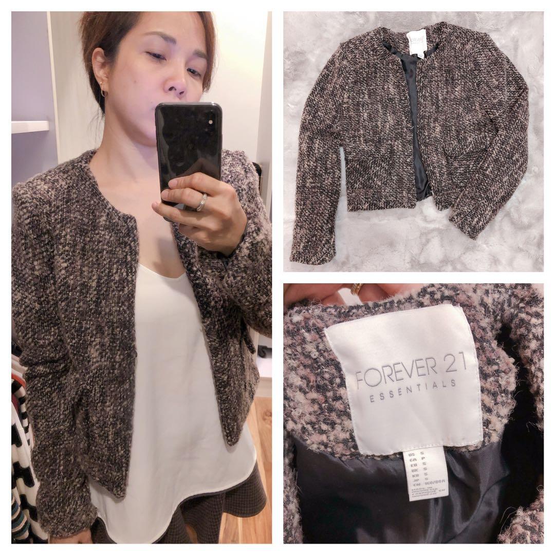 Bnew F21 tweed jacket, Women's Fashion 