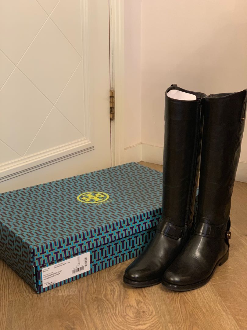 tory burch colton riding boot