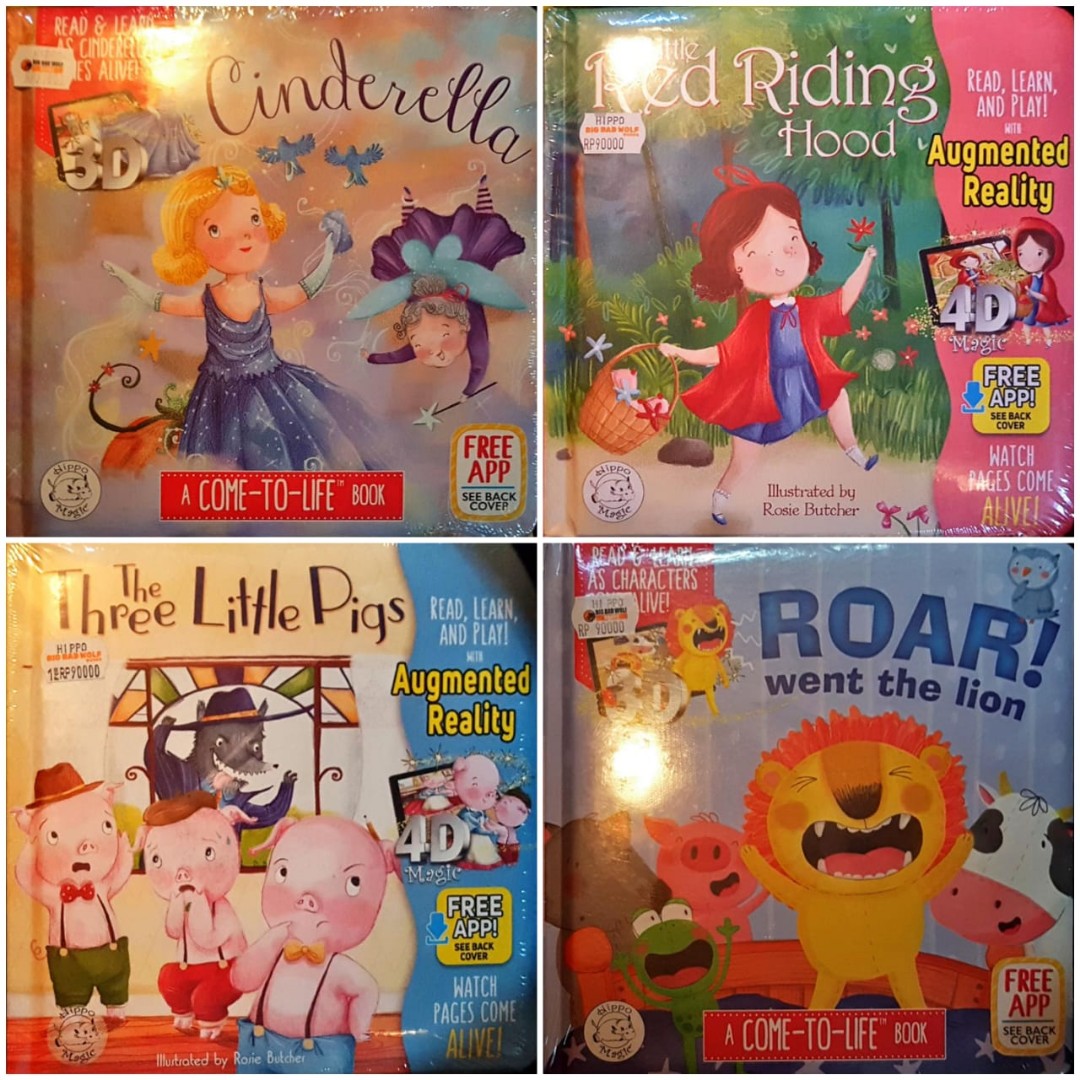 Ready Buku Anak Cerita Import 3d 4d Bbw Little Hippo Buku Alat Tulis Buku Anak Anak Di Carousell