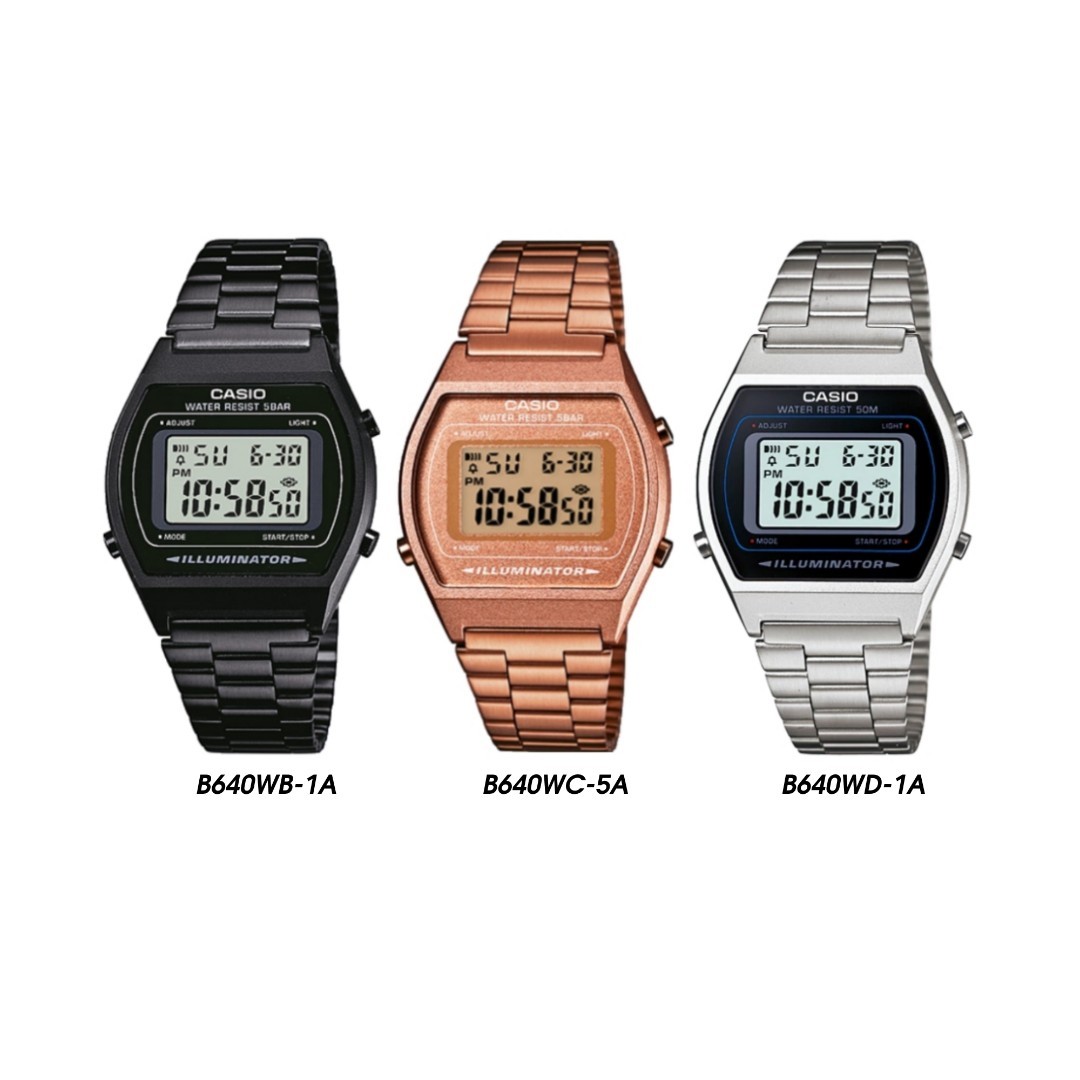 casio b640w rose gold