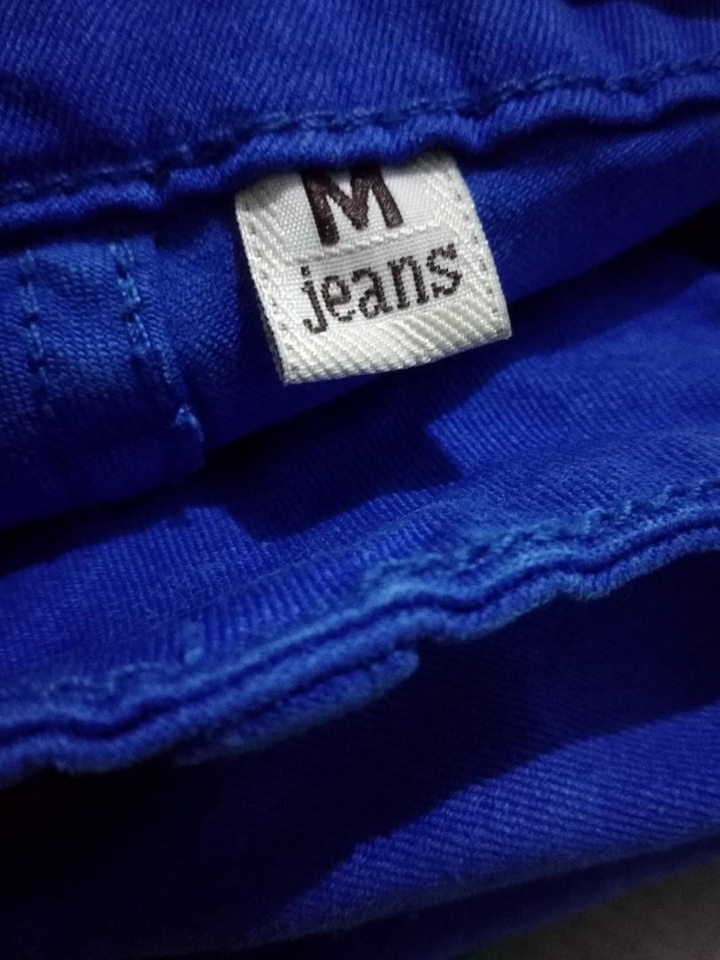 Celana Jeans Warna Warni Colorful Jeans Kuning Muda Kuning Tua Hijau Biru Tua Fesyen Wanita Pakaian Wanita Atasan Di Carousell