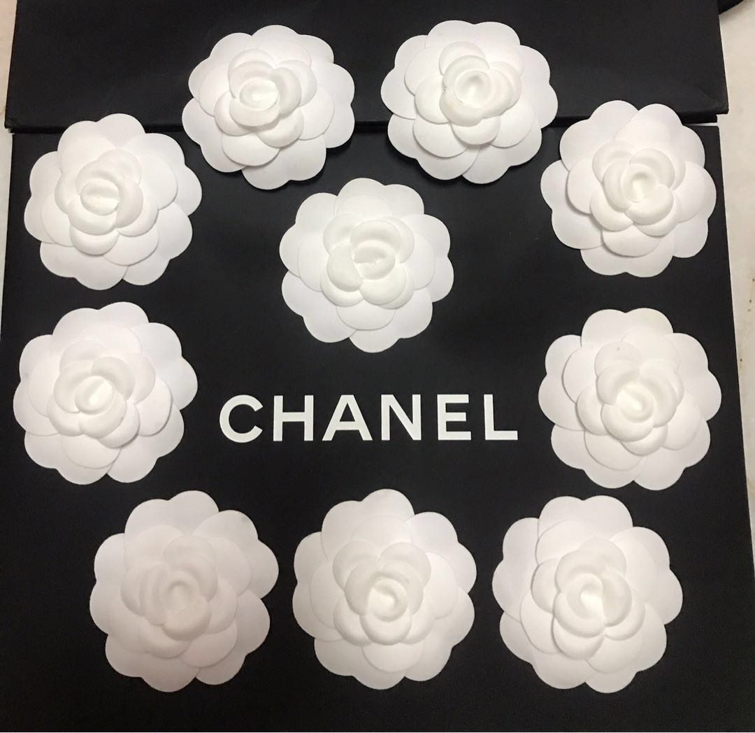 Chanel Camellia flower sticker, Women's Fashion, Jewelry & Organisers ...