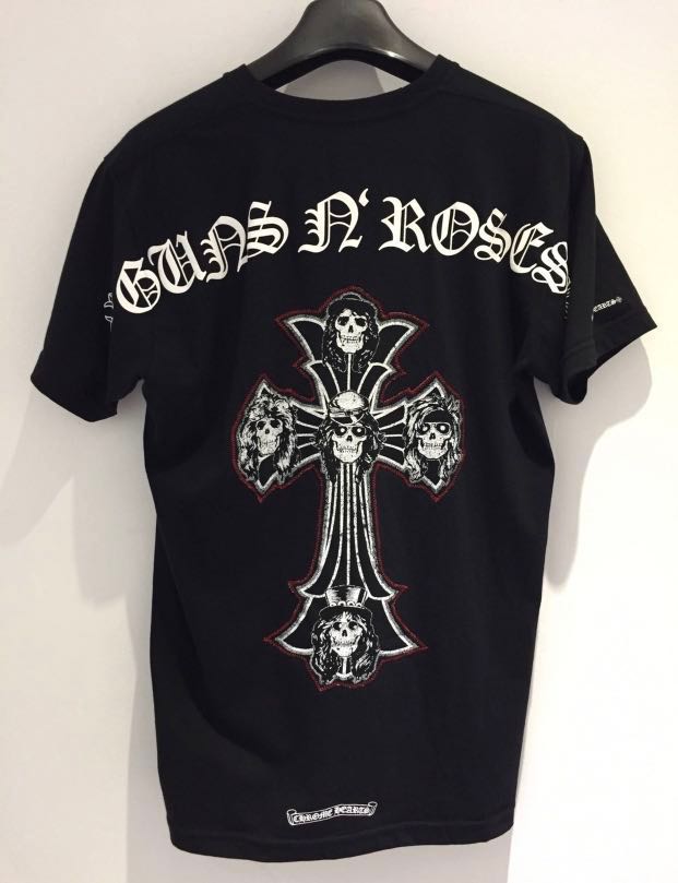Chrome hearts x Guns N Roses Limited Ed T Shirt, Men's Fashion