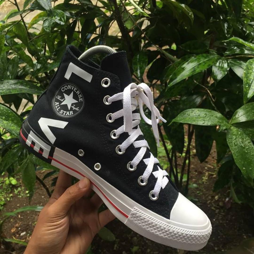 converse fear love black
