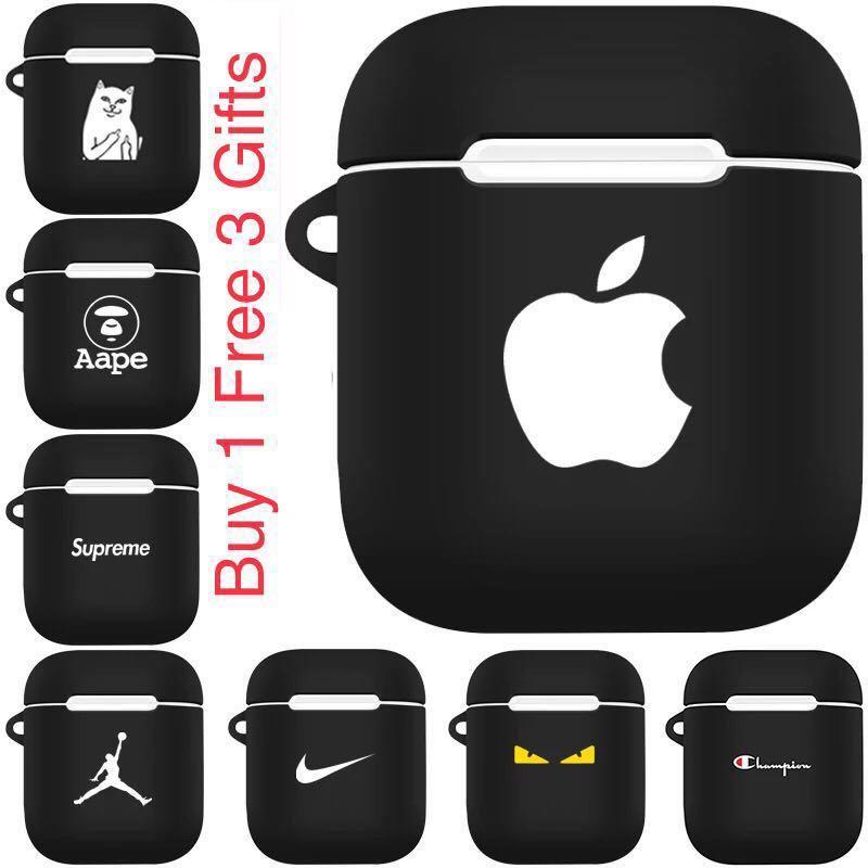 Diy Black Design Airpods Case Buy 1 Free 3 Gifts Mobile Phones Tablets Mobile Tablet Accessories Cases Sleeves On Carousell
