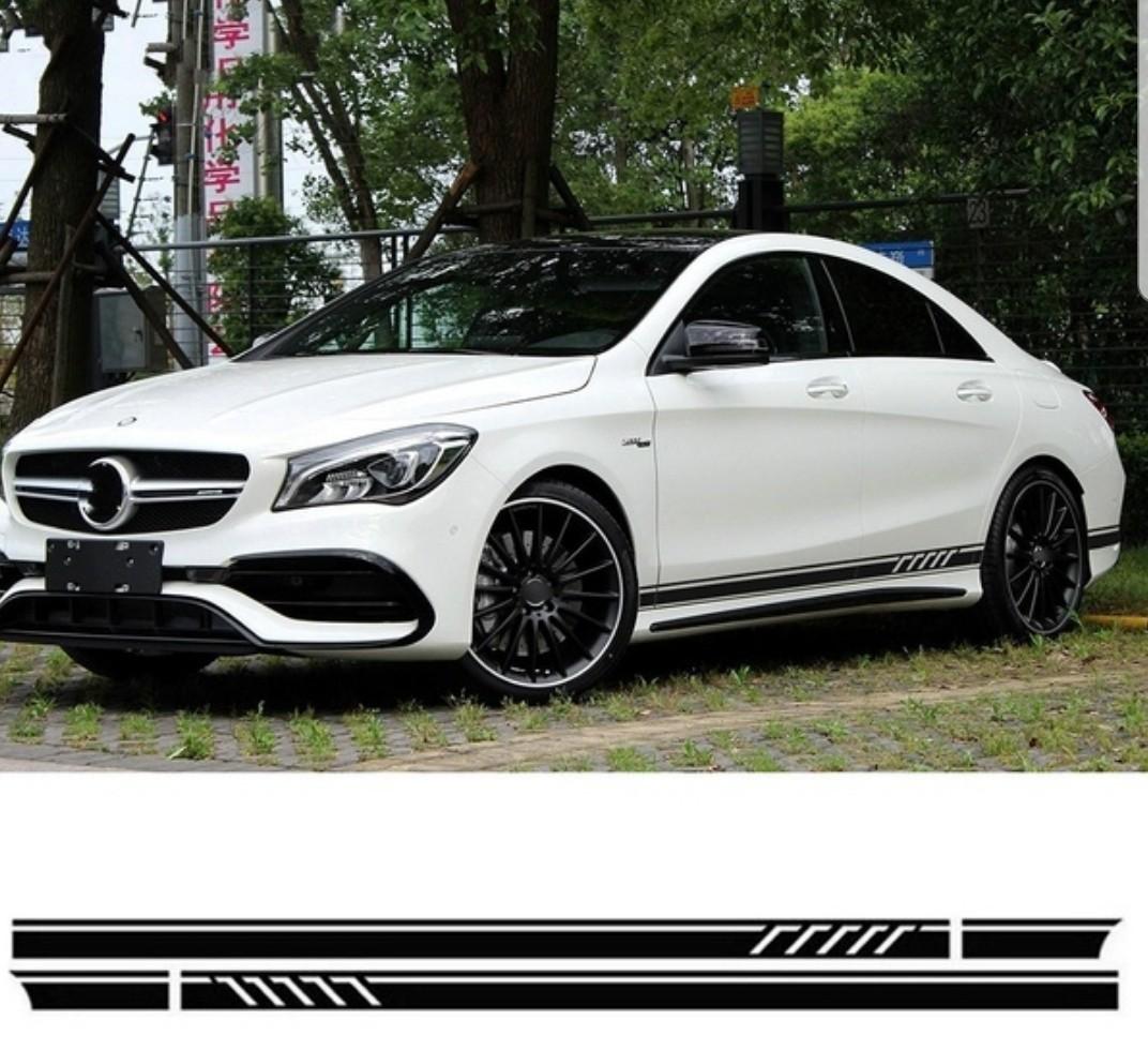 Edition 1 Style Side Stripe Decal Stickers For Mercedes Benz Cla 45 W117 C117 X117 Amg Black White Silvergrey Car Accessories Accessories On Carousell