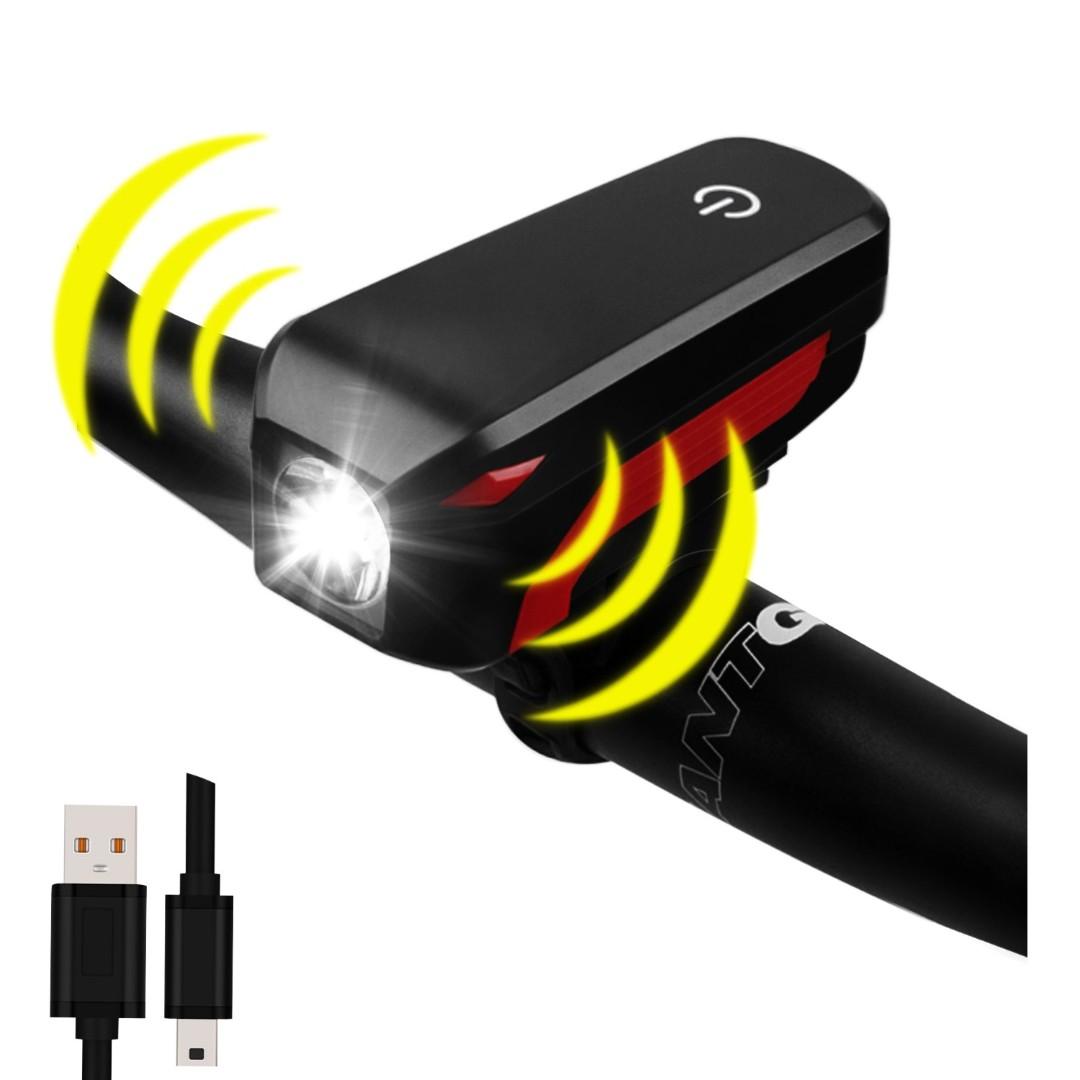 rechargeable bicycle horn and light