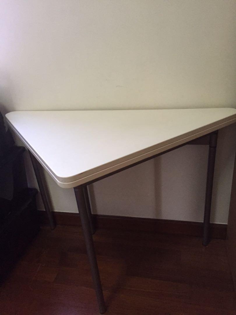 Folding white table, Furniture & Home Living, Furniture, Tables & Sets ...