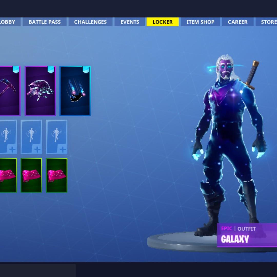 Fortnite account(galaxy skin), Video Gaming, Gaming Accessories, Game Gift  Cards & Accounts on Carousell