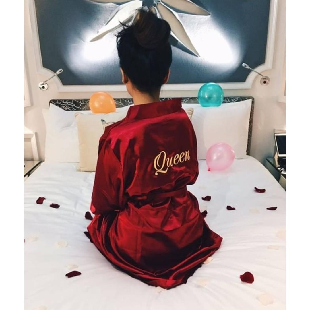 personalized bride robe