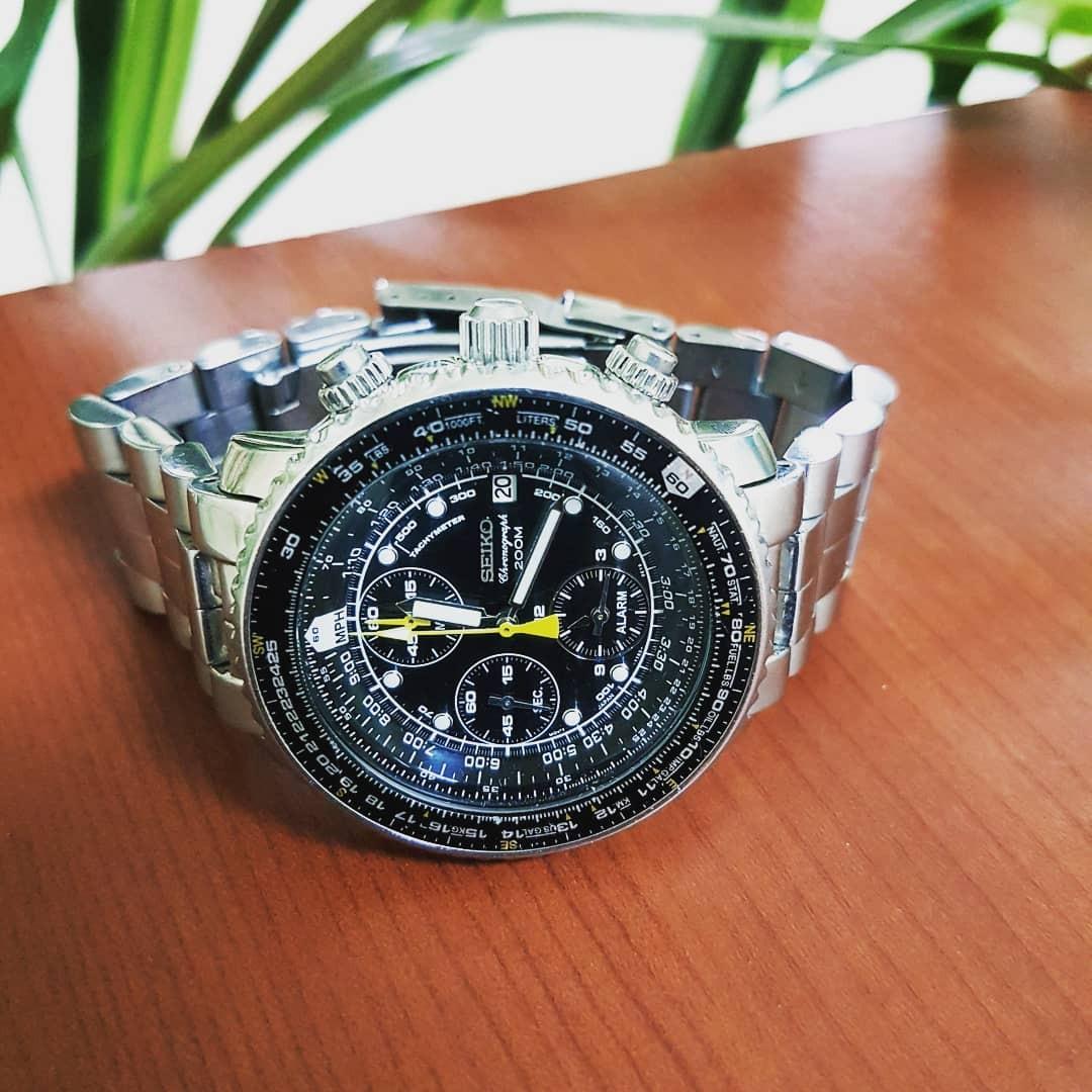 jam tangan seiko flightmaster sna411p1, Fesyen Pria, Jam Tangan di Carousell