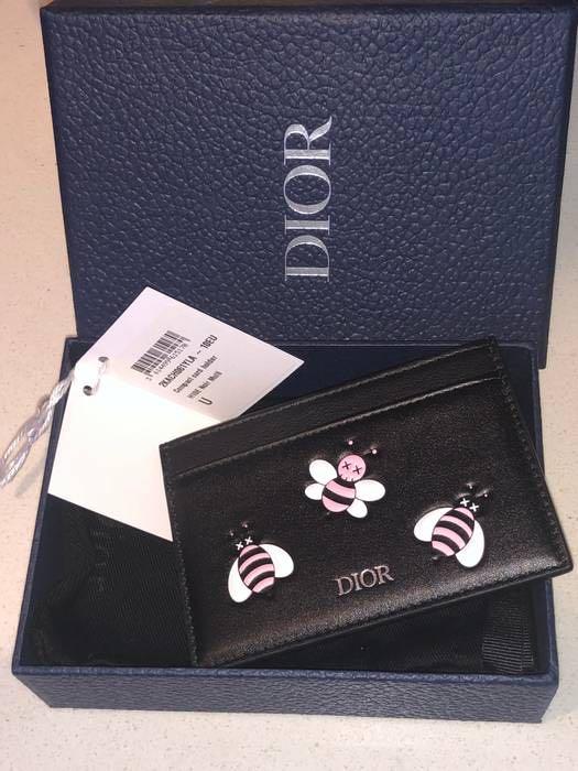 Dior kaws card holder best sale