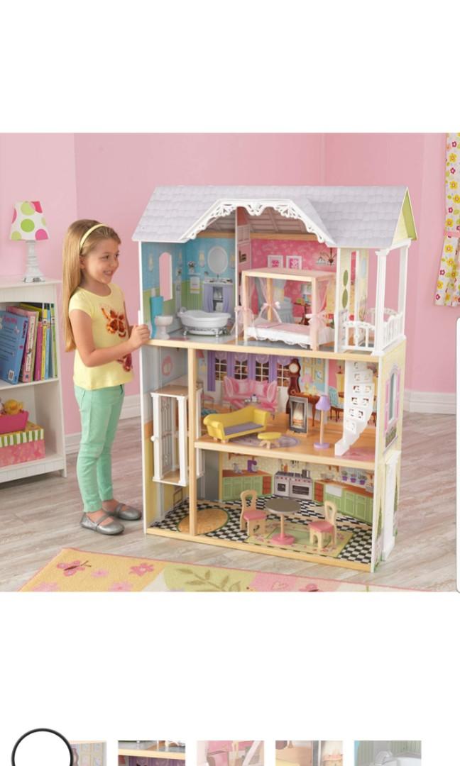 kidkraft wooden barbie house