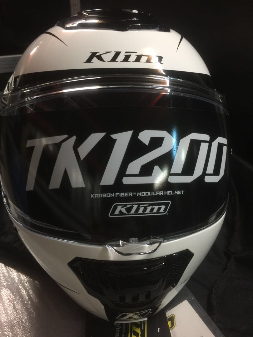 KLIM TK1200 Carbon Fiber Modular Helmet, Motorcycles, Motorcycle