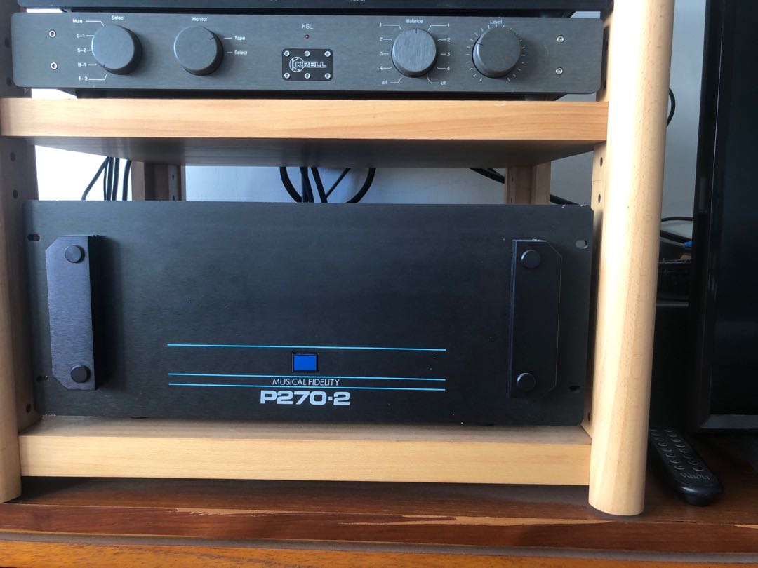 Krell KSL pre amplifier and Musical Fidelity P2702 power Amp, Audio