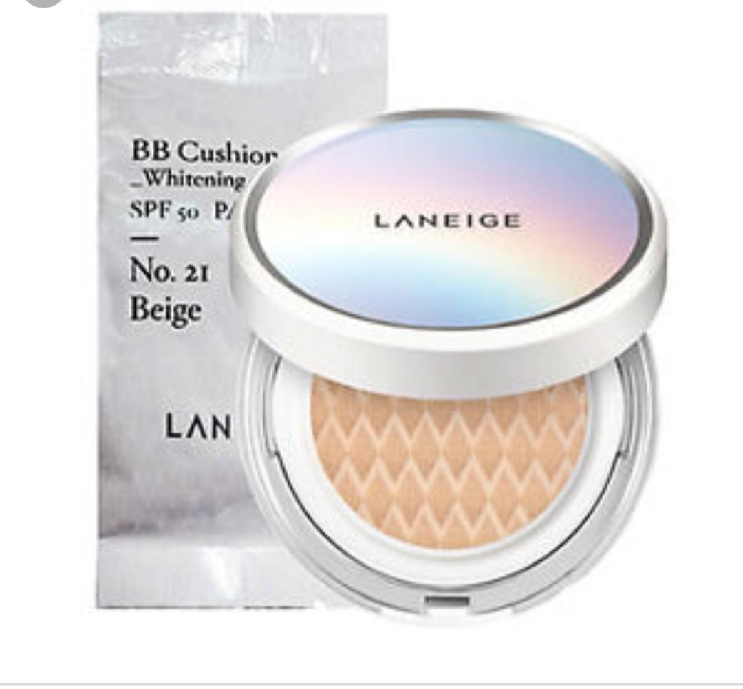 Laneige Bb Cushion Whitening With Refill Health Beauty Makeup