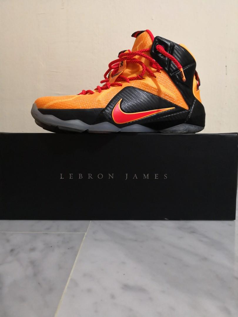 lebron 12 laser orange